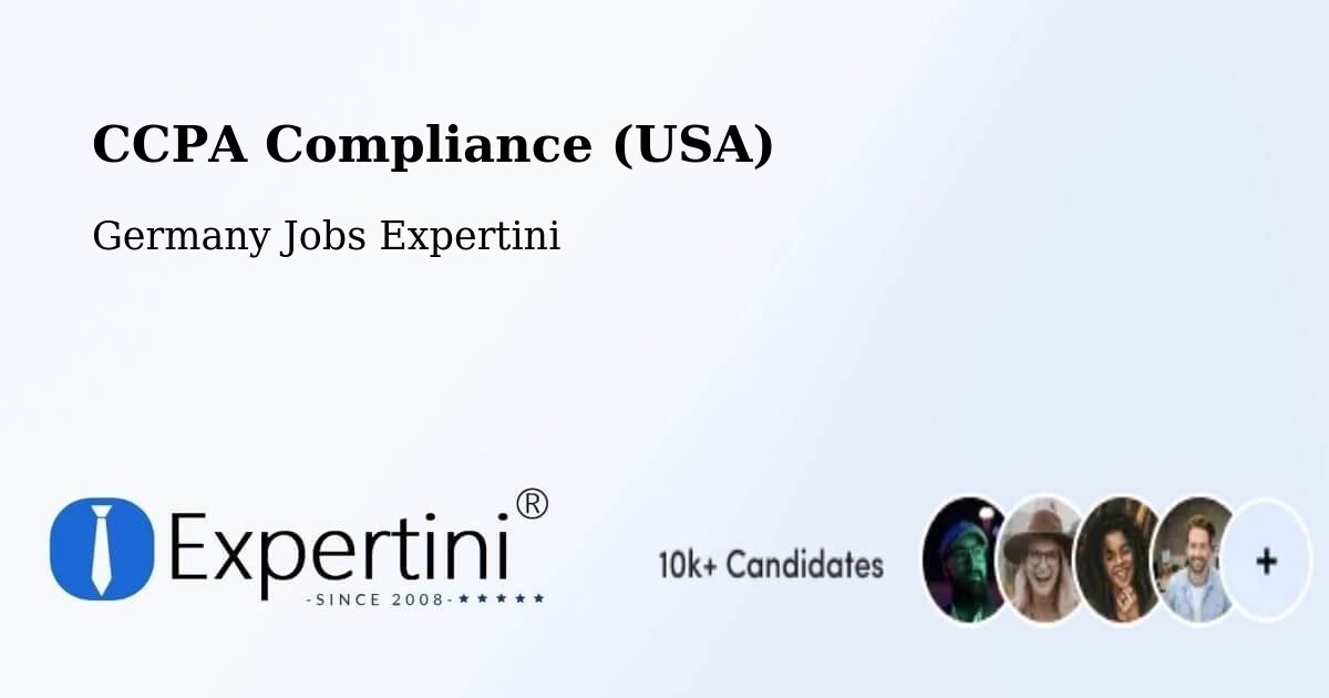 CCPA Privacy Rights & Compliance Notice – Warstein - Germany Jobs Expertini
