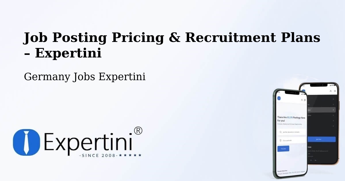 Job Posting Pricing & Recruitment Plans – Warstein - Warstein, Germany Jobs Expertini